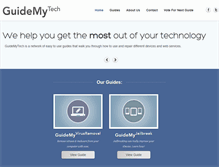 Tablet Screenshot of guidemytech.com